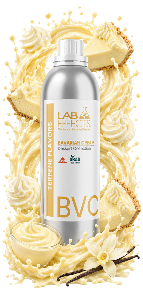 a bottle of bavarian cream on a black background