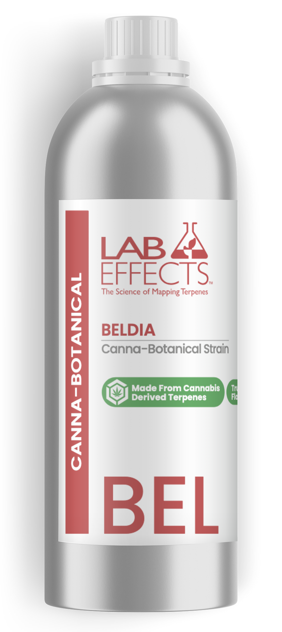 Beldia cannabis and botanical blend terpene bottle