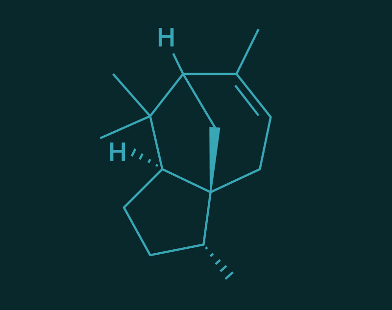 Cedrene molecular structure