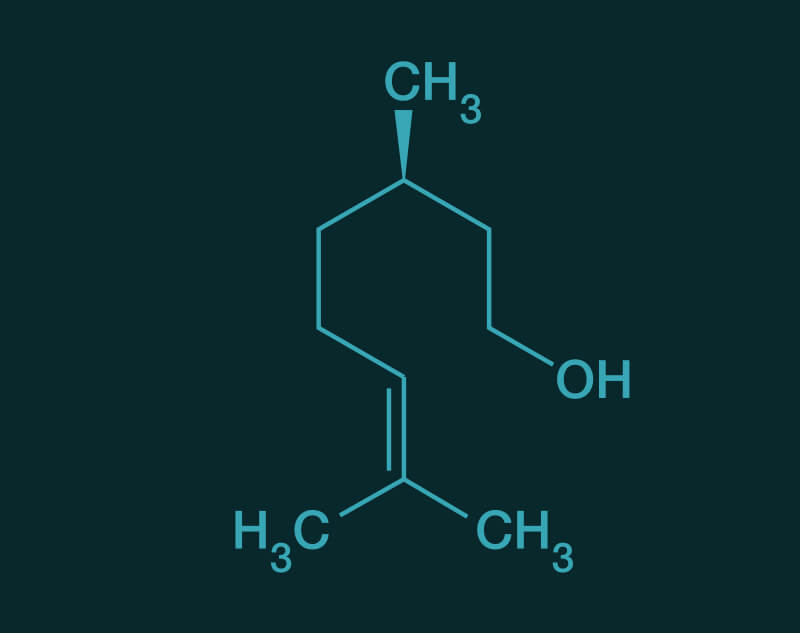 Citronellol molecular structure
