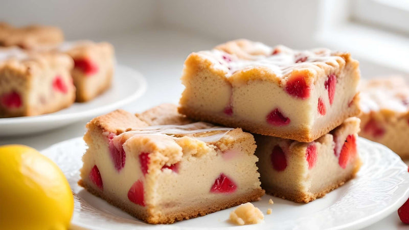 Strawberry Lemon Blondies