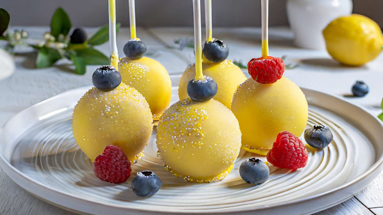 Lemon-Berry Cake Balls